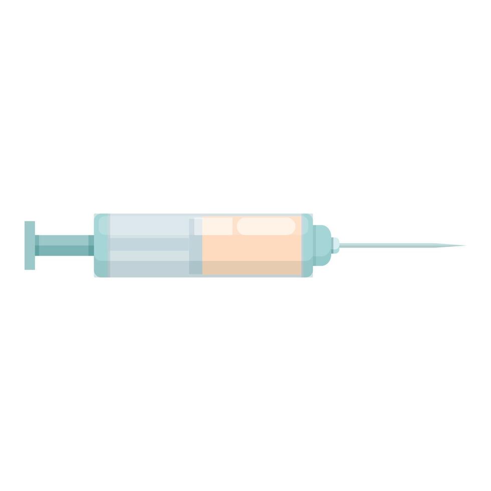 vecteur de dessin animé d'icône de seringue de dopage. drogue sportive