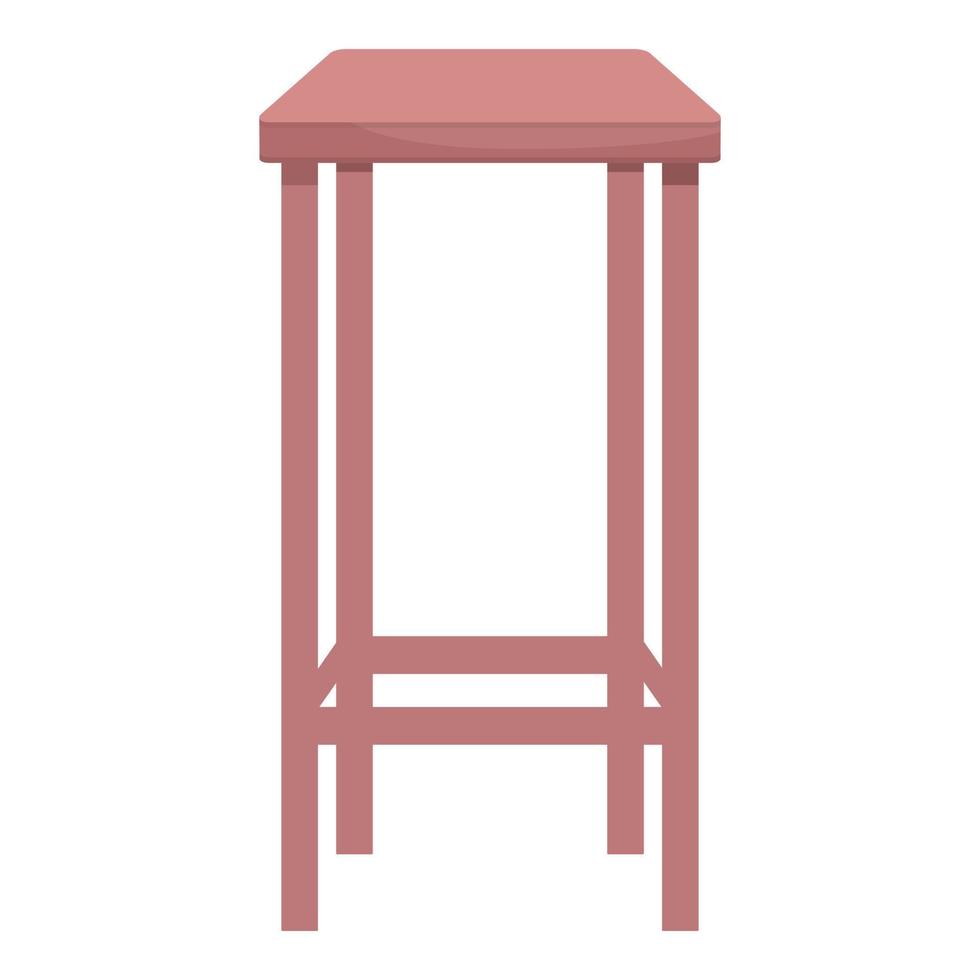 vecteur de dessin animé d'icône de chaise en bois classique. tabouret de bar