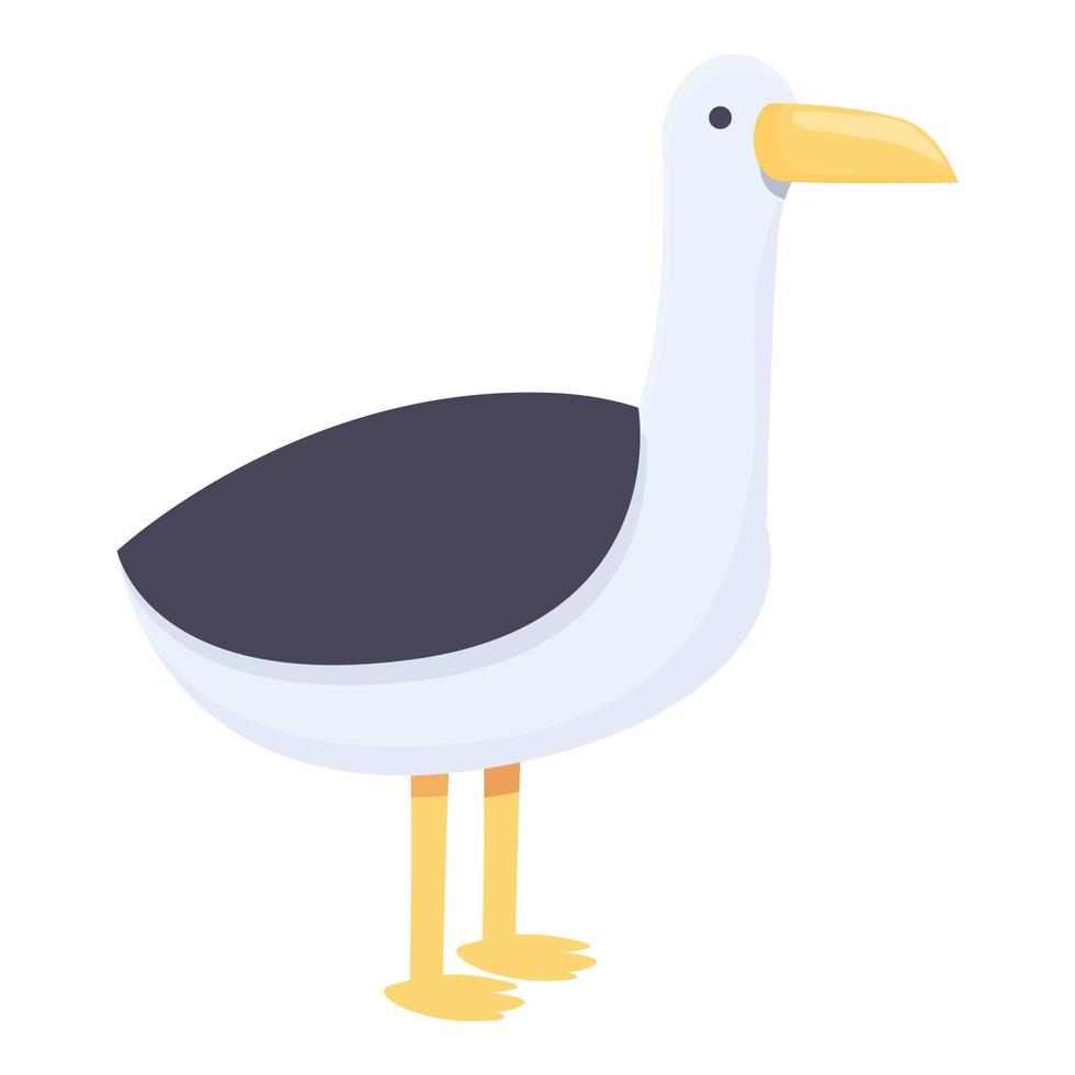 vecteur de dessin animé icône oiseau arctique. oiseau de l'Alaska