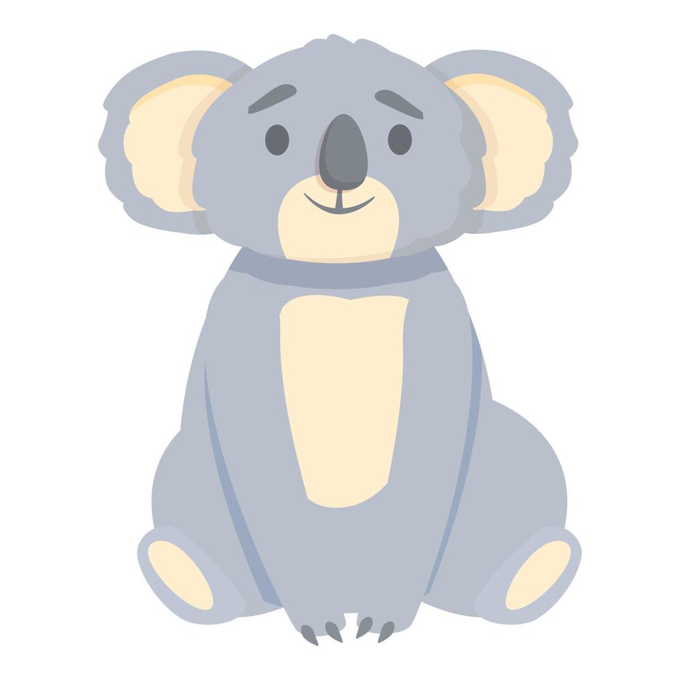 vecteur de dessin animé mignon icône koala. arbre enfant