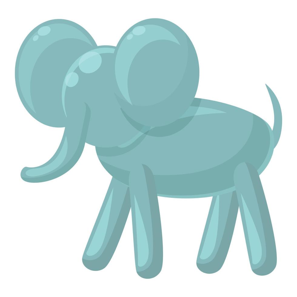 vecteur de dessin animé d'icône d'éléphant de ballon. air animal