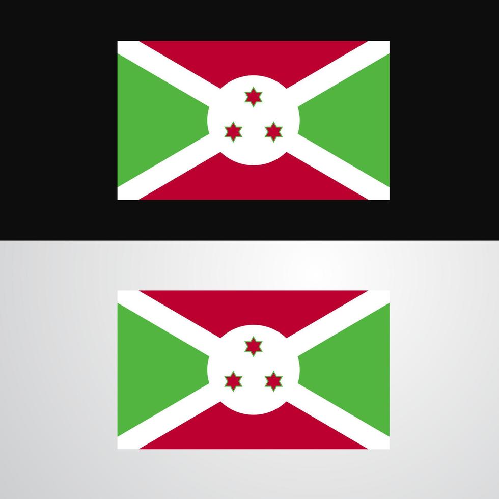 conception de bannière drapeau burundi vecteur