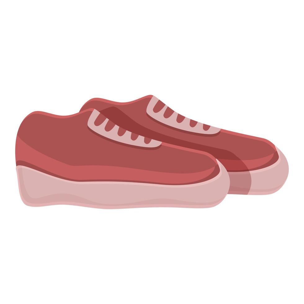 vecteur de dessin animé d'icône de chaussures de sport en cours d'exécution. la mode