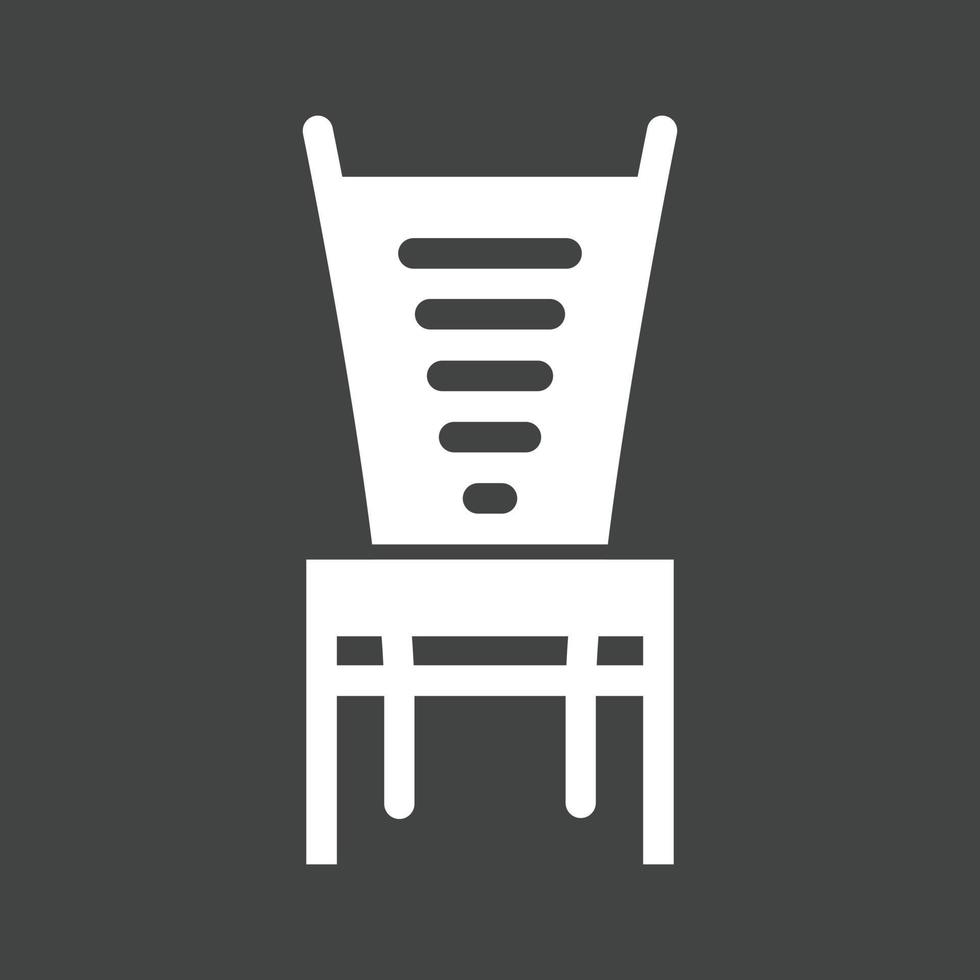 icône inversée de glyphe de chaise de salle de conférence vecteur