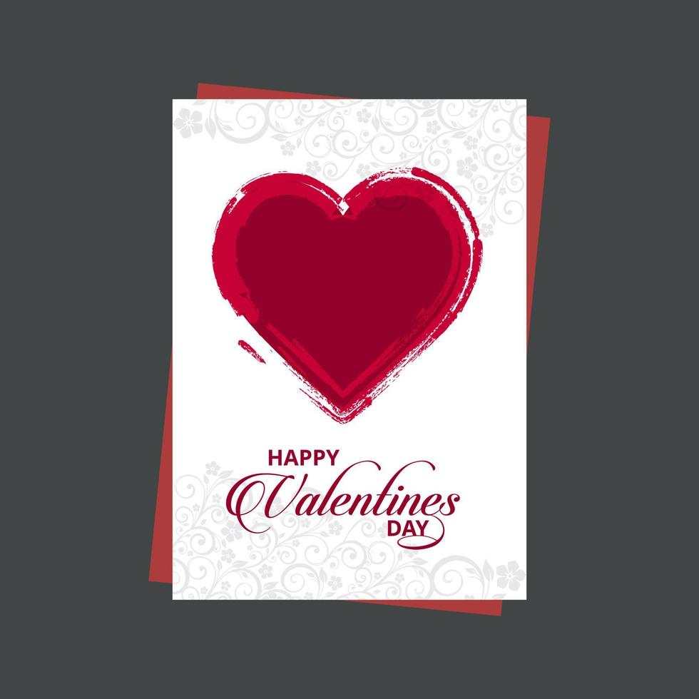 bonne saint valentin illustration de l'amour saint valentin ensemble carte de voeux affiche flyer bannière conception vecteur