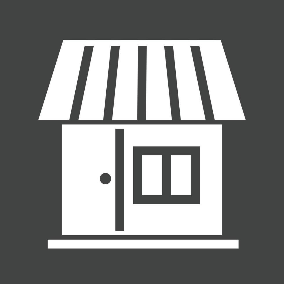 icône inversée du glyphe de la boutique ii vecteur