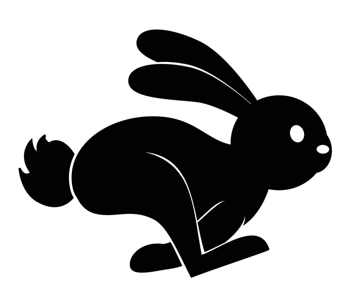 vecteur de pose d'activité de lapin