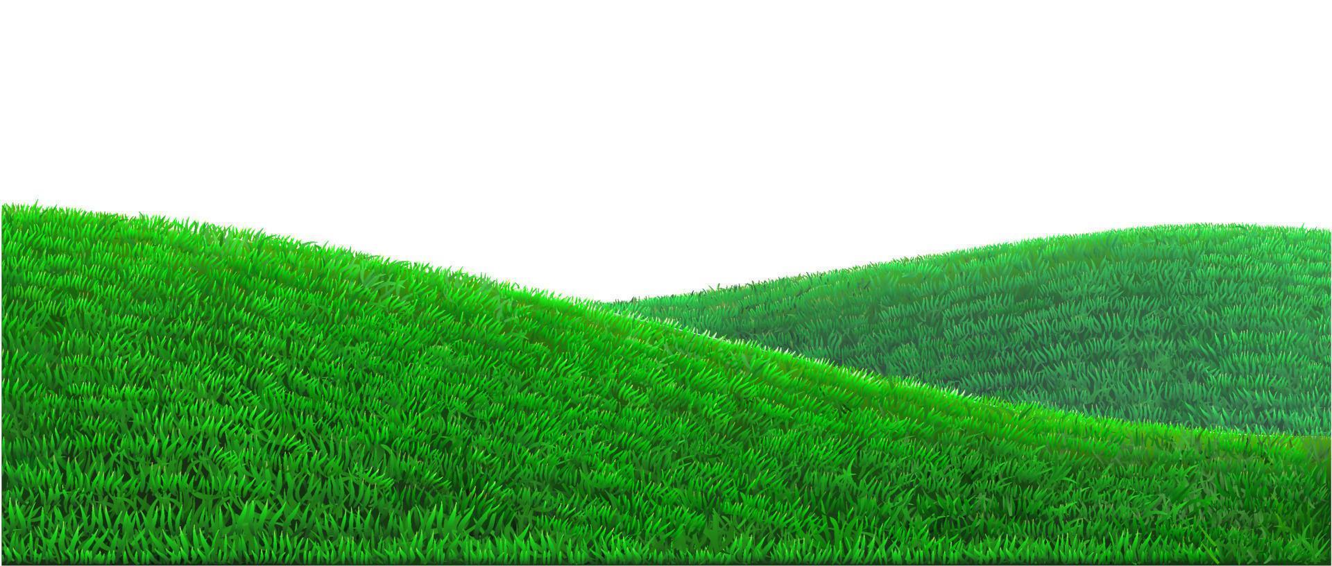 paysage moulin à vent et collines verdoyantes.eps vecteur
