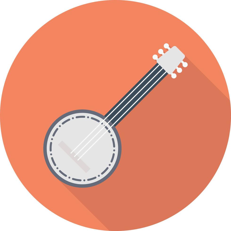 illustration vectorielle de banjo sur fond. symboles de qualité premium. icônes vectorielles pour le concept et la conception graphique. vecteur