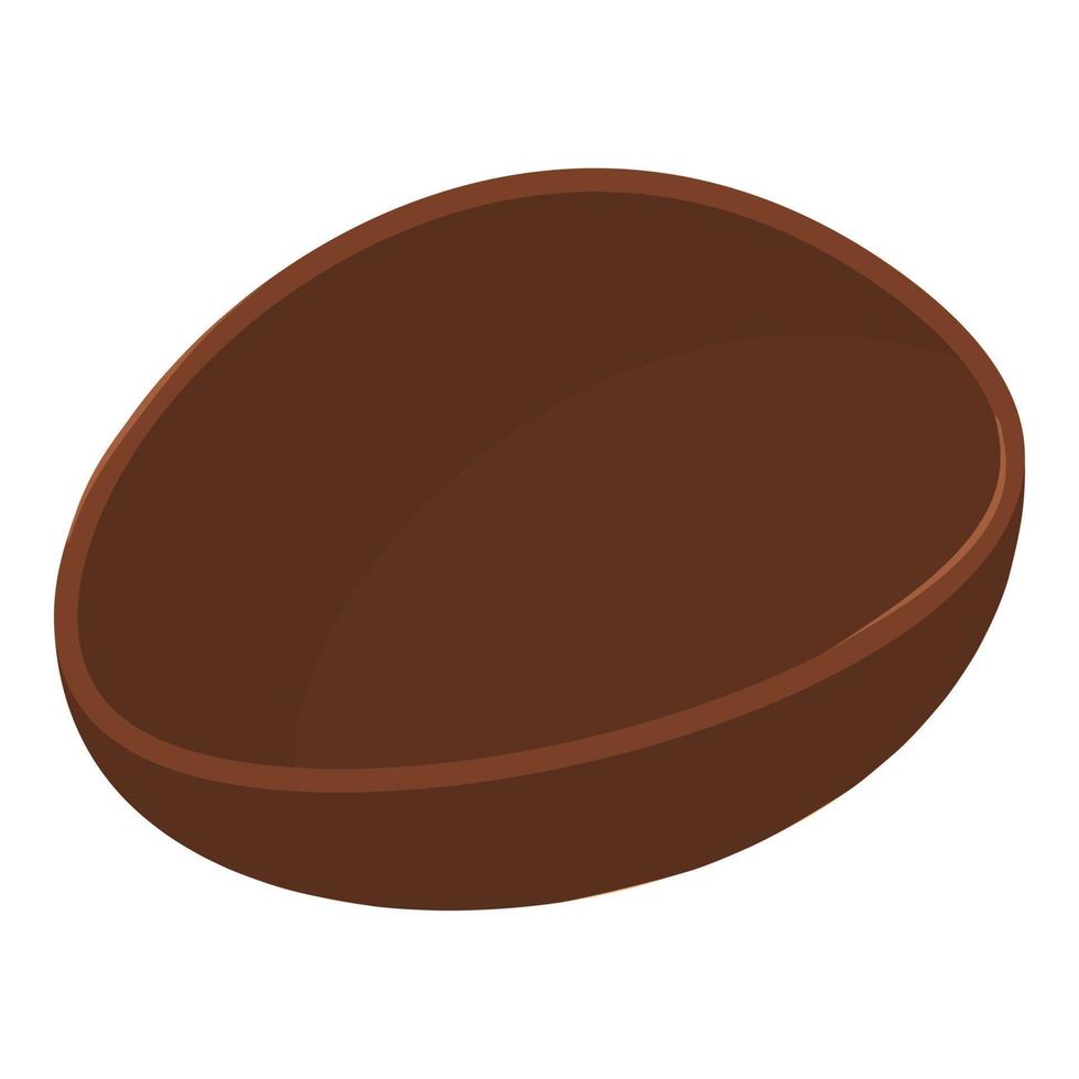 icône d'oeuf en chocolat, style isométrique vecteur