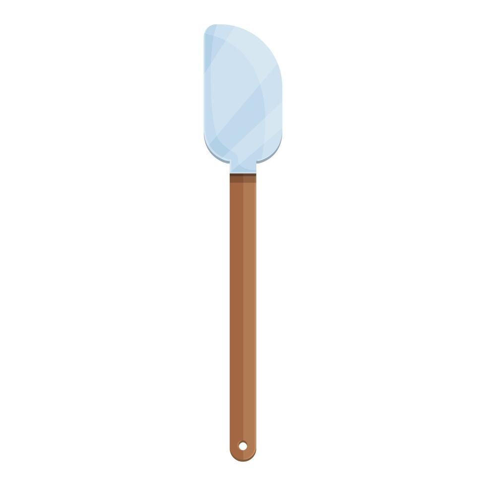 vecteur de dessin animé d'icône de spatule en métal. cuillère à griller