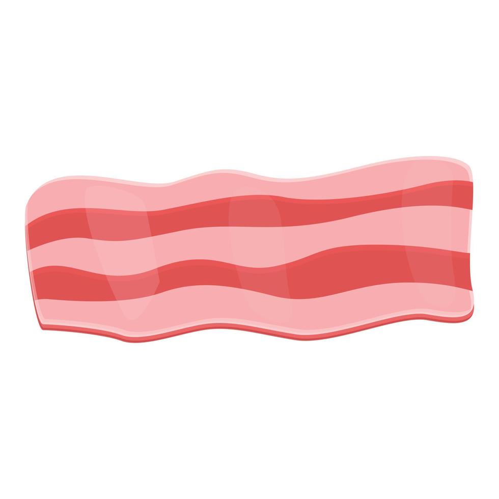 icône de barbecue au bacon, style cartoon vecteur