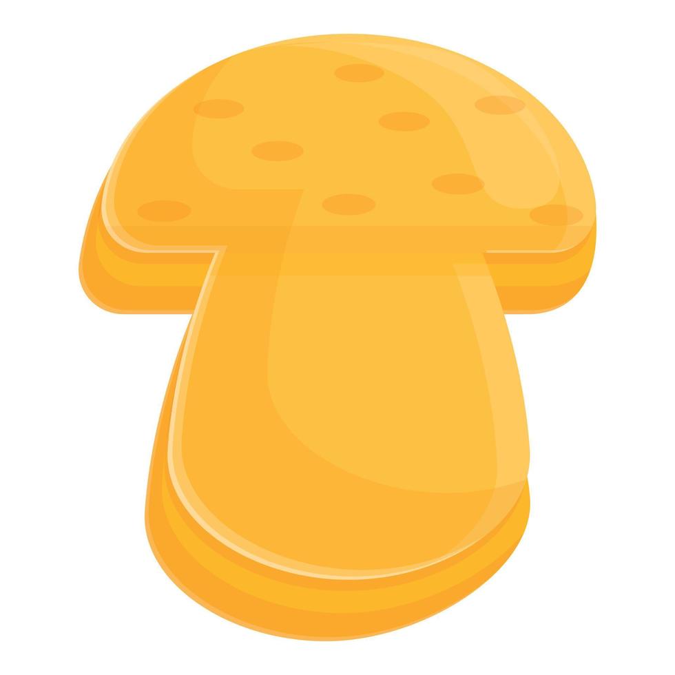 icône de moule aux champignons, style dessin animé vecteur