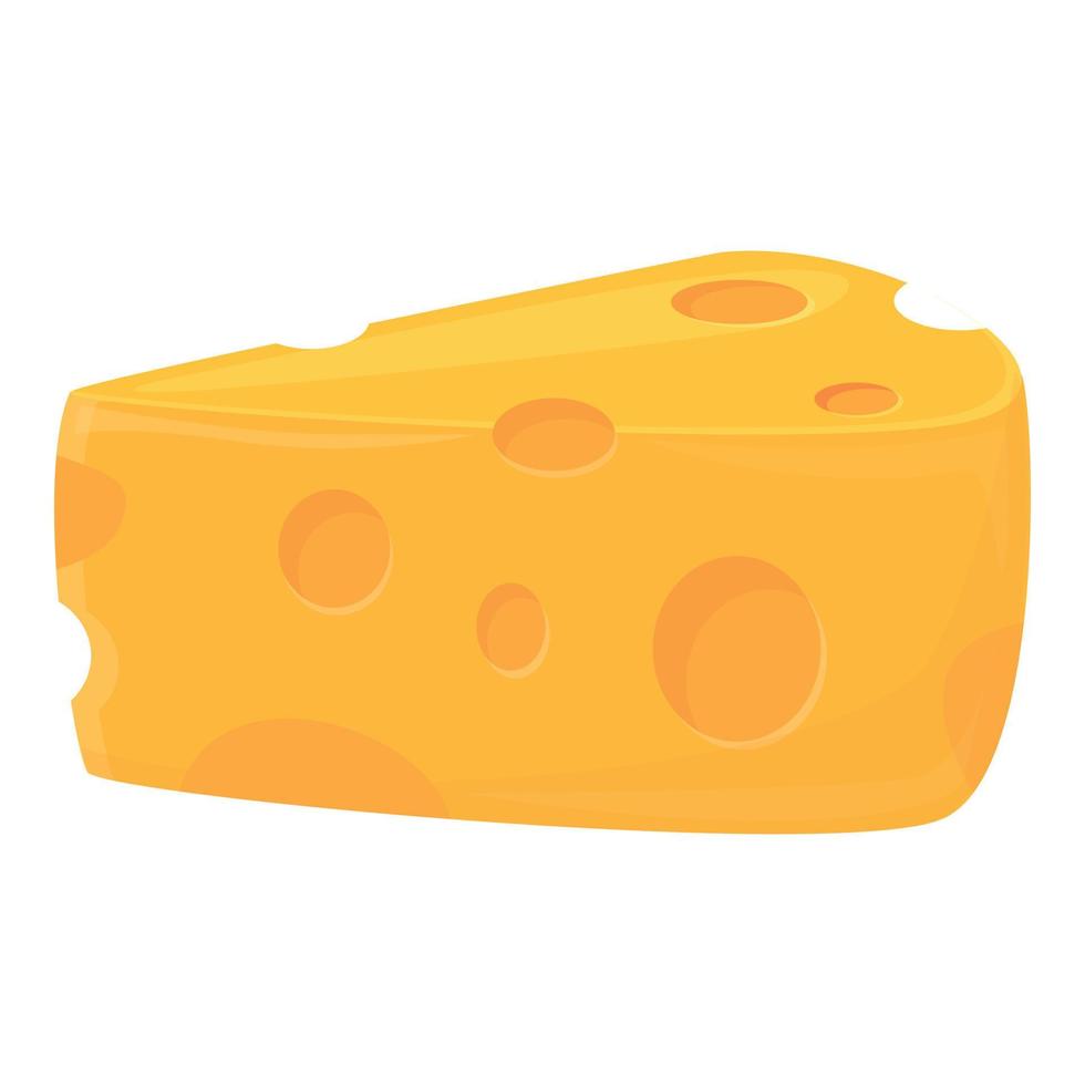 vecteur de dessin animé d'icône de fromage. parmesan fermier