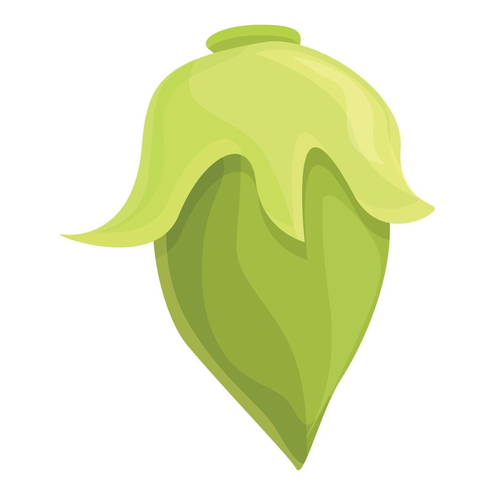 vecteur de dessin animé d'icône de lentille verte. plante potagère de haricot