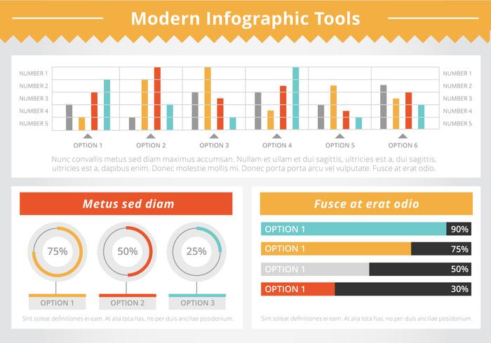 GratuitJe Infographic Elements Outils vectorielles vecteur