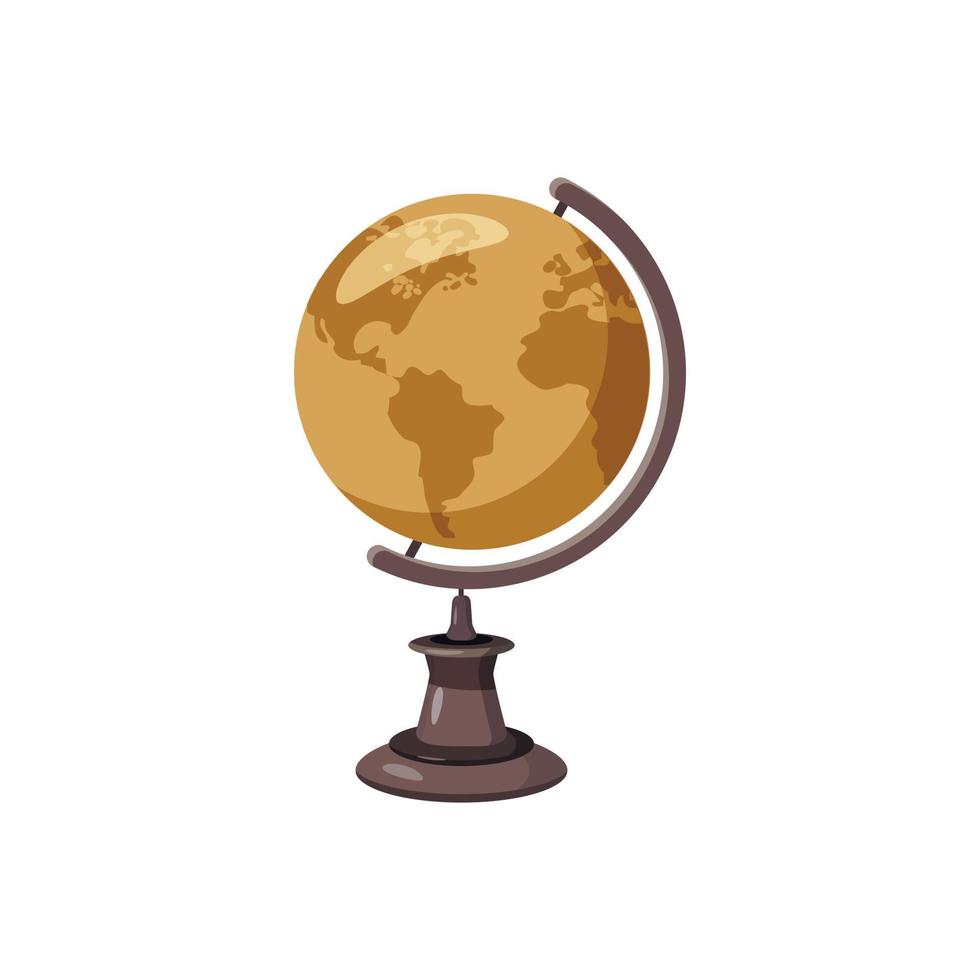 icône de globe, style cartoon vecteur