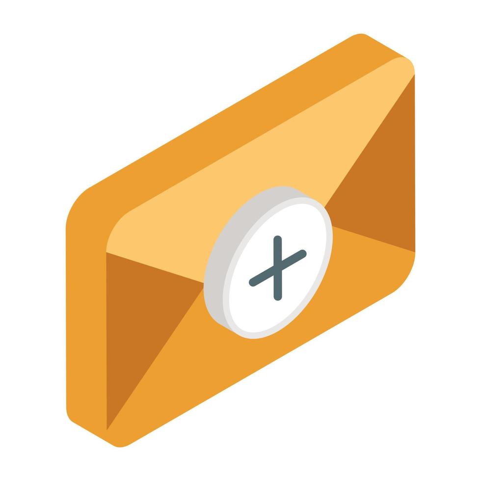 icône de conception unique d'ajout de courrier vecteur