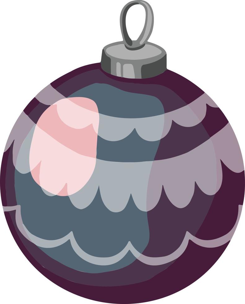 symbole nouvel an ou jouet de noël boule de noël vecteur