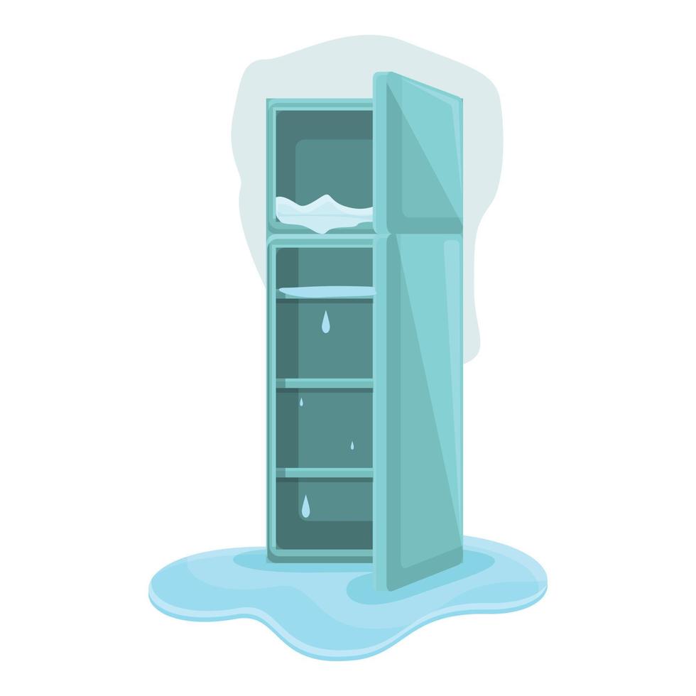 icône de réparation de réfrigérateur professionnel, style cartoon vecteur