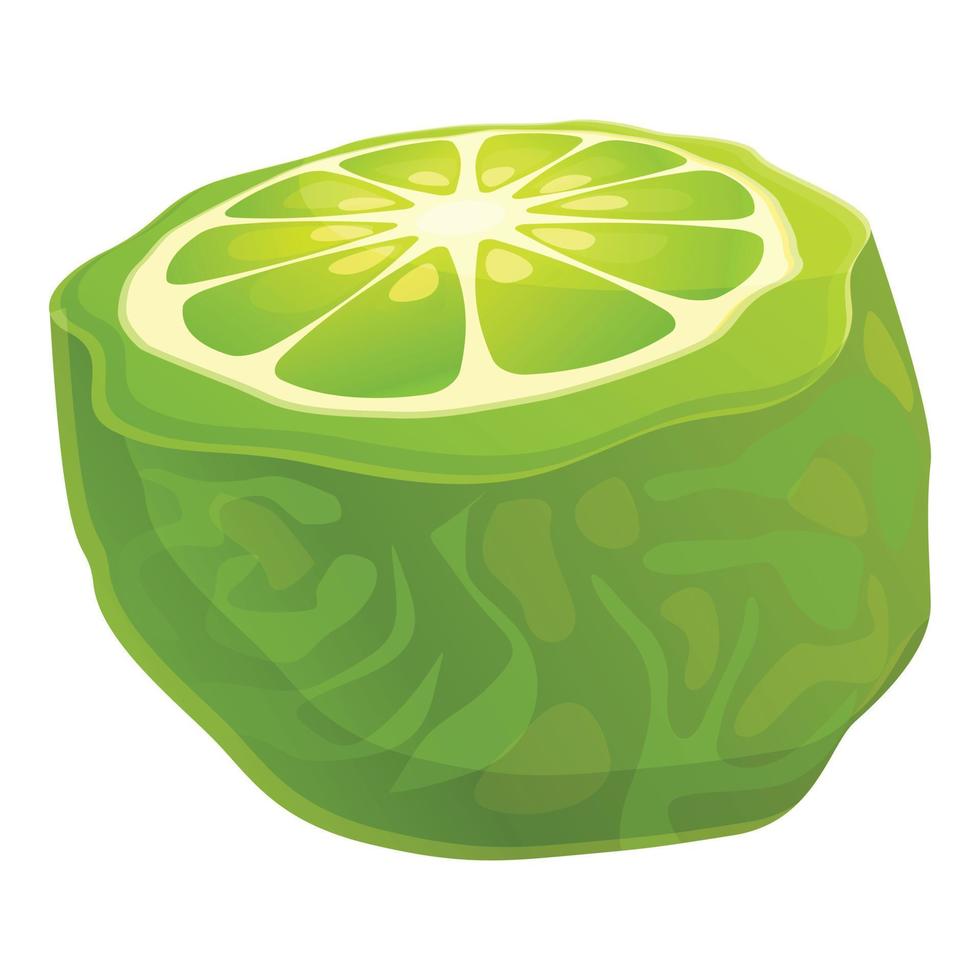 icône de citron bergamote, style cartoon vecteur