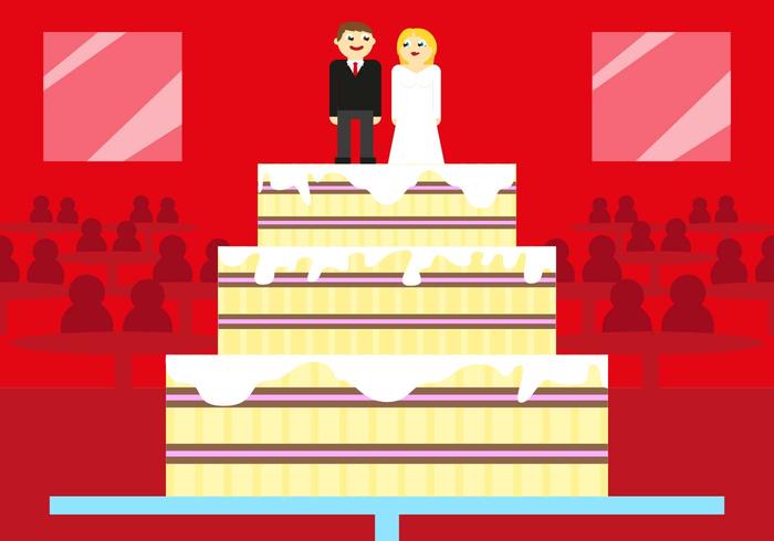 Boda Gâteau de mariage Illustration Vecteur