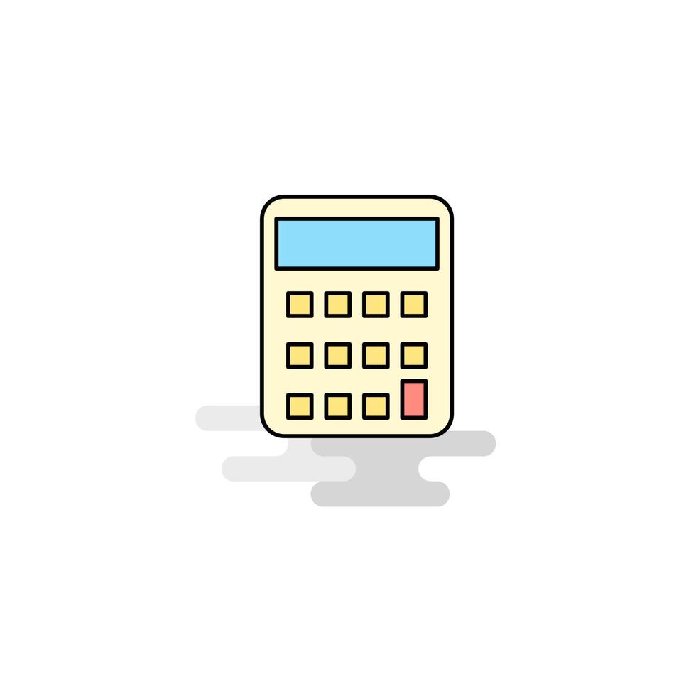 vecteur d'icône de calculatrice plate