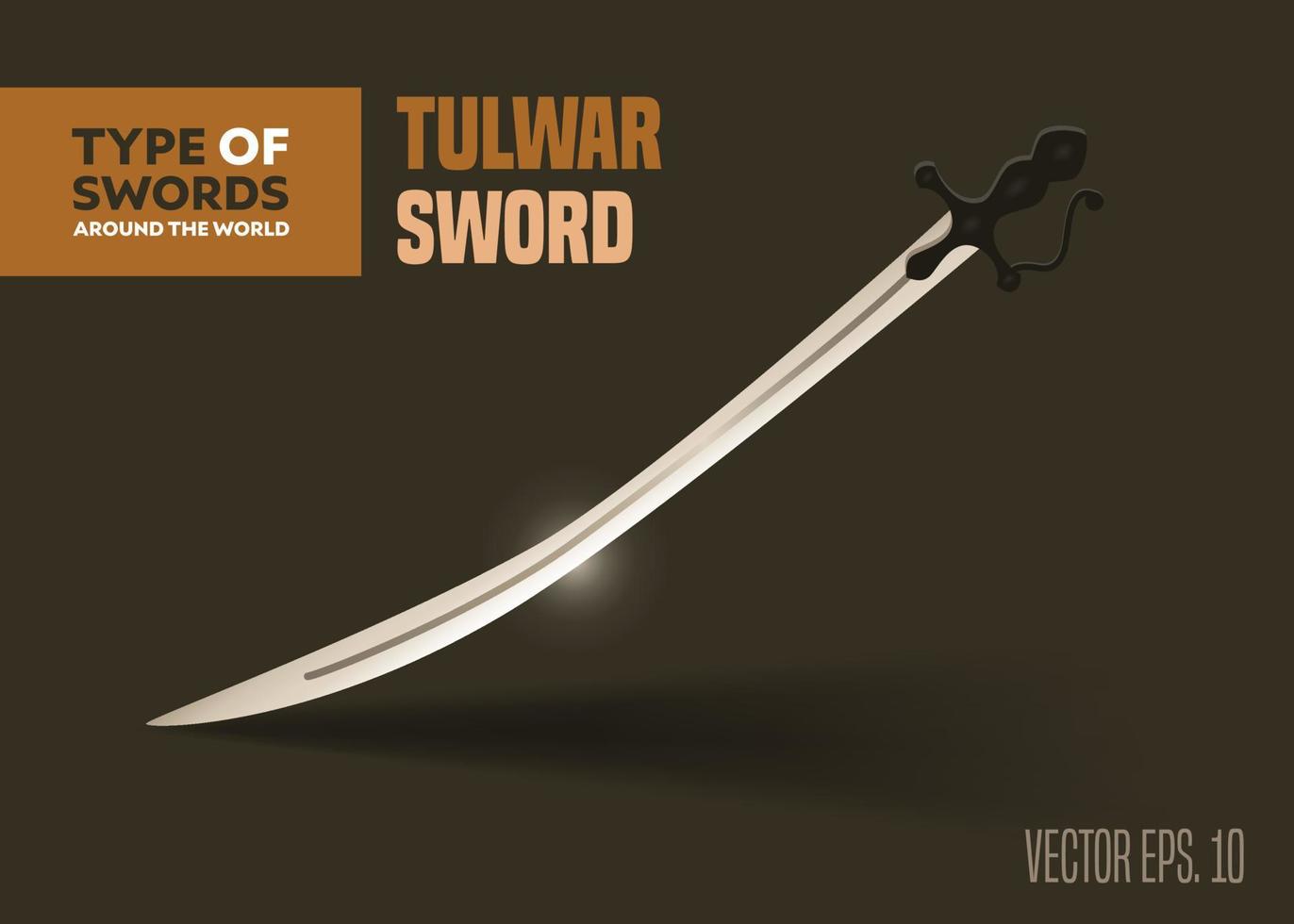 épées du monde tulwar vecteur