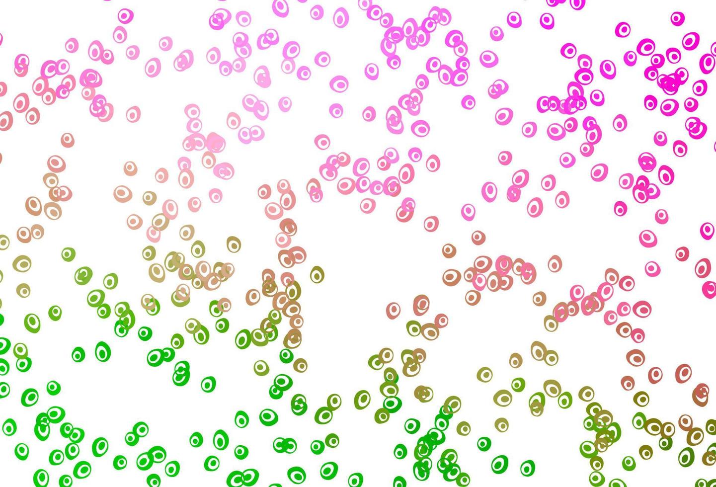 modèle vectoriel rose clair, vert avec des sphères.