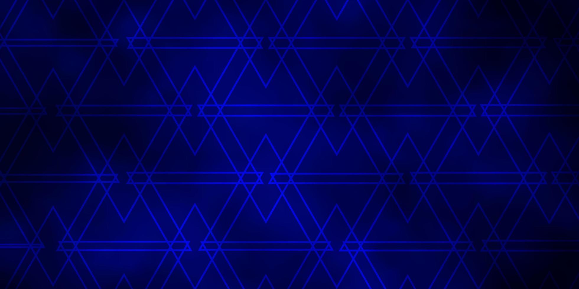 fond bleu foncé avec des lignes, des triangles. vecteur