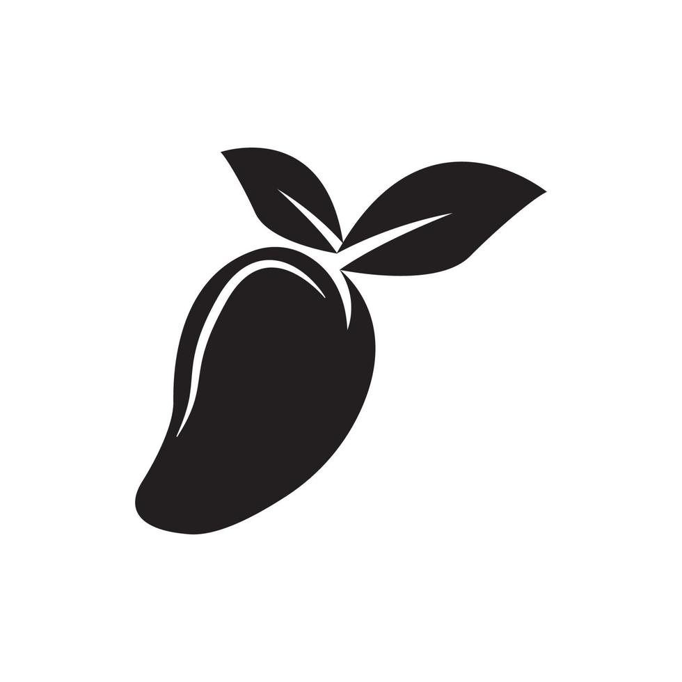 icône de vecteur de mangue. illustration logo