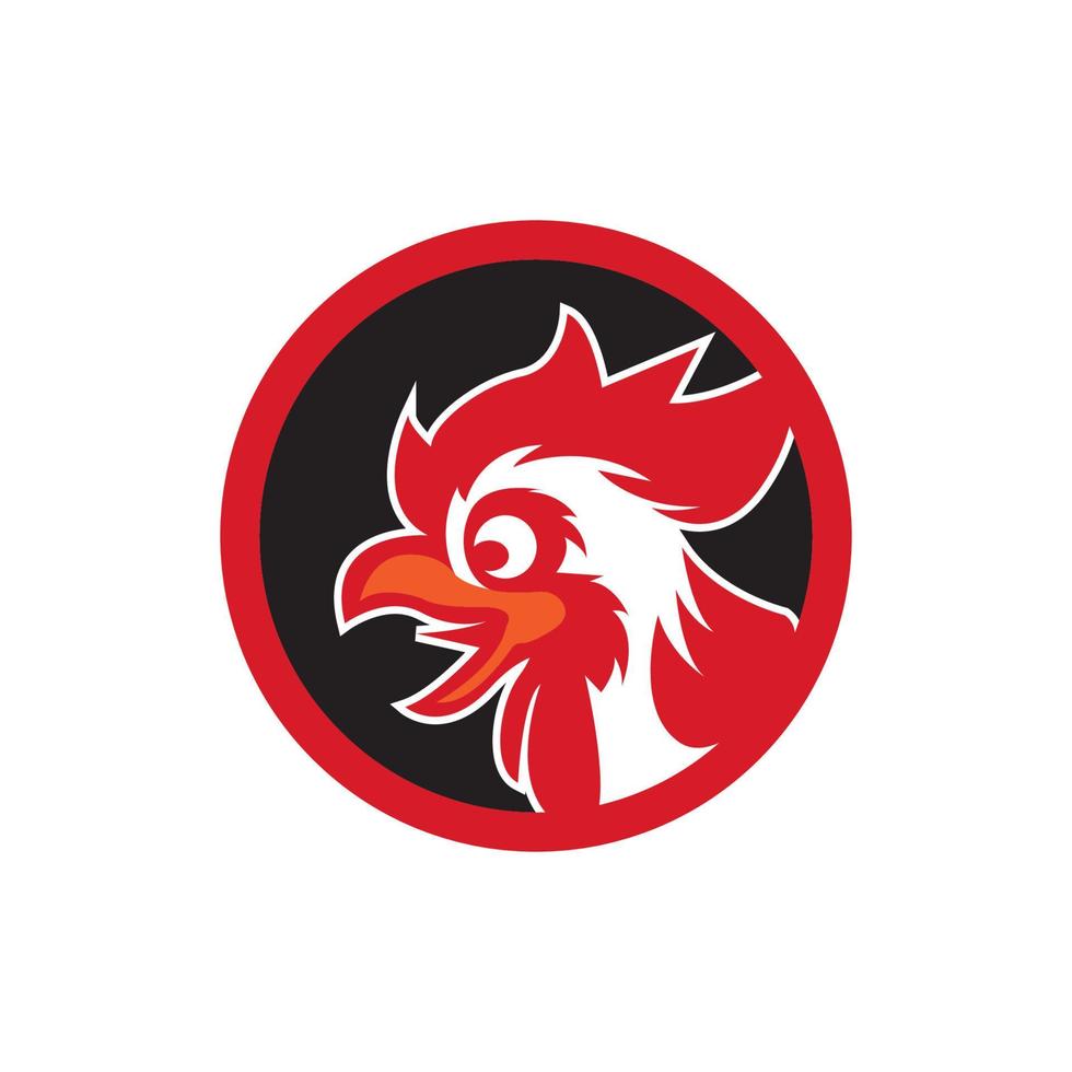 vecteur de modèle de logo de coq