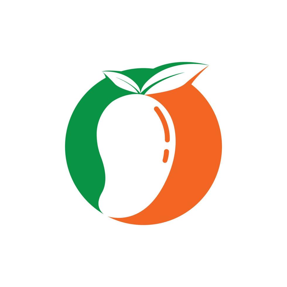 icône de vecteur de mangue. illustration logo