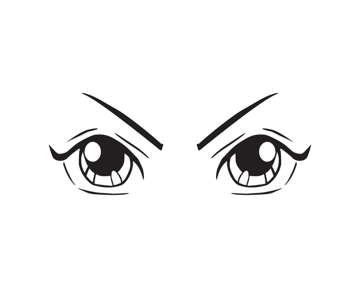 illustration vectorielle de l'expression des yeux vecteur