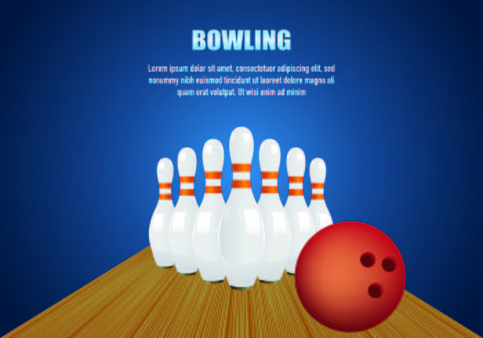 Vecteur arrière-plan Bowling