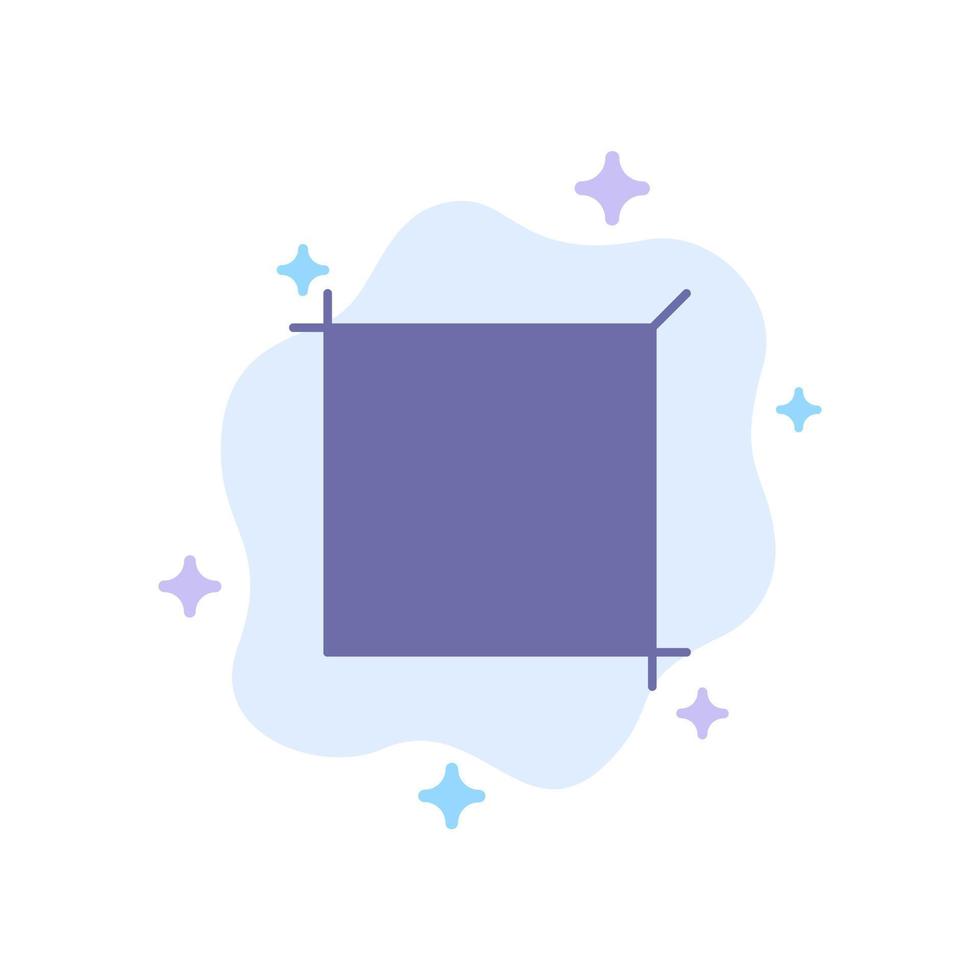 icône bleue de l'outil de conception de cultures sur fond de nuage abstrait vecteur
