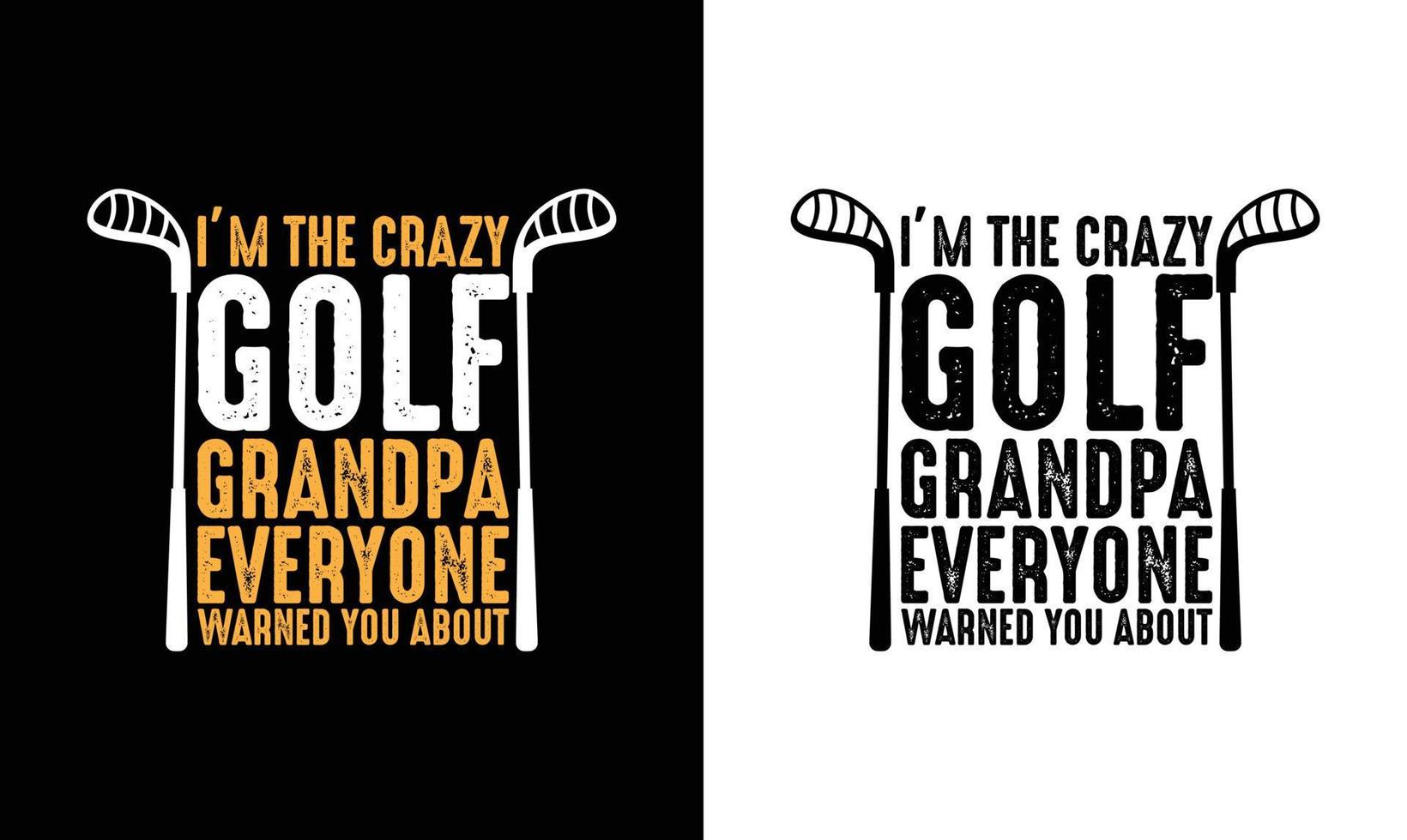 conception de t-shirt de citation de golf, typographie vecteur