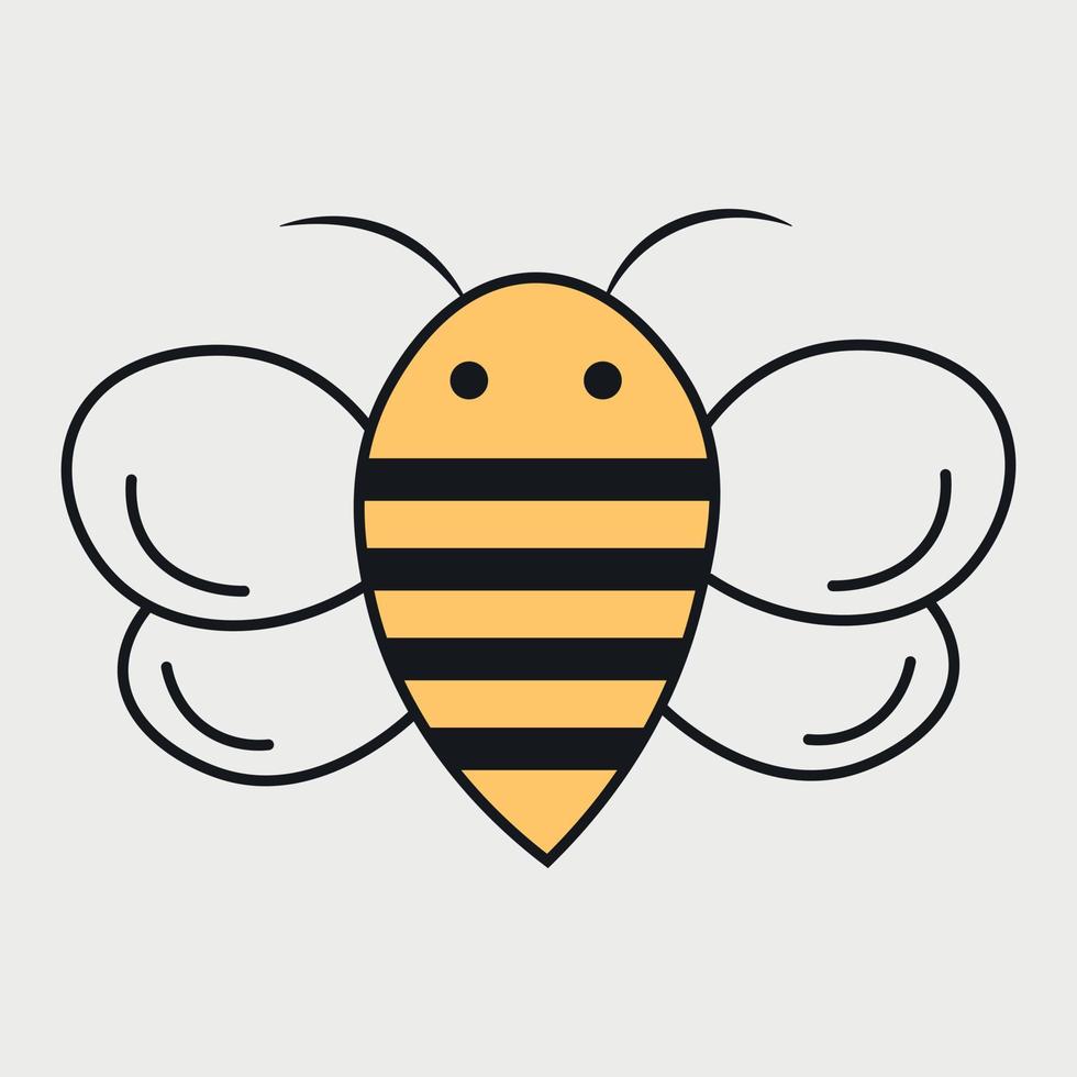 abeille, dessin vectoriel mignon