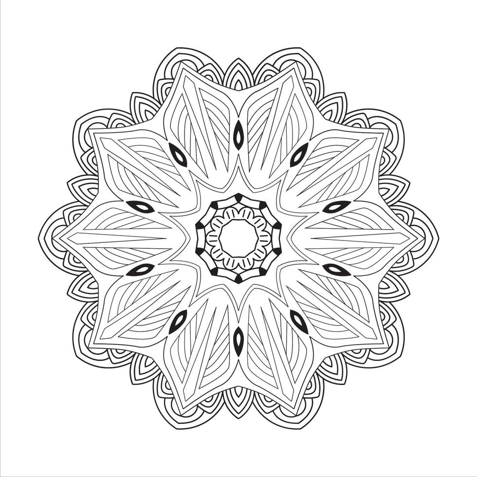 fond de conception de mandala indien de vecteur