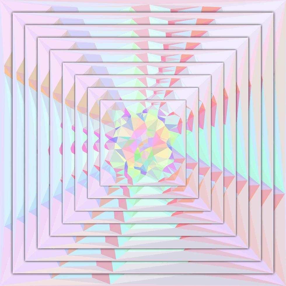 arc-en-ciel abstrait composé de triangles colorés vecteur