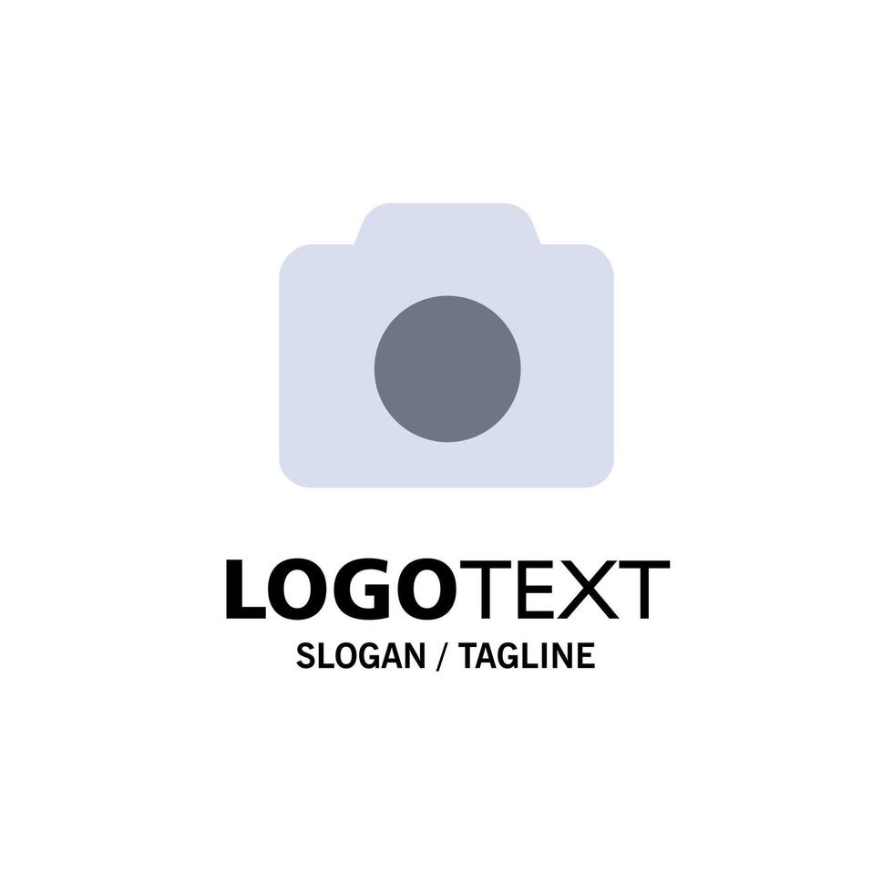 modèle de logo d'entreprise de l'interface utilisateur de base de l'image de la caméra couleur plate vecteur