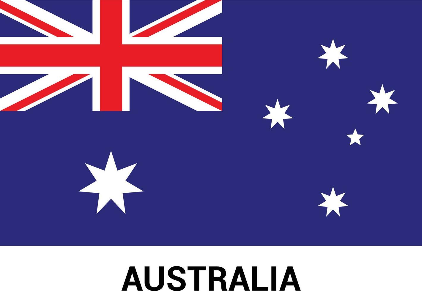 vecteur de conception du drapeau australien