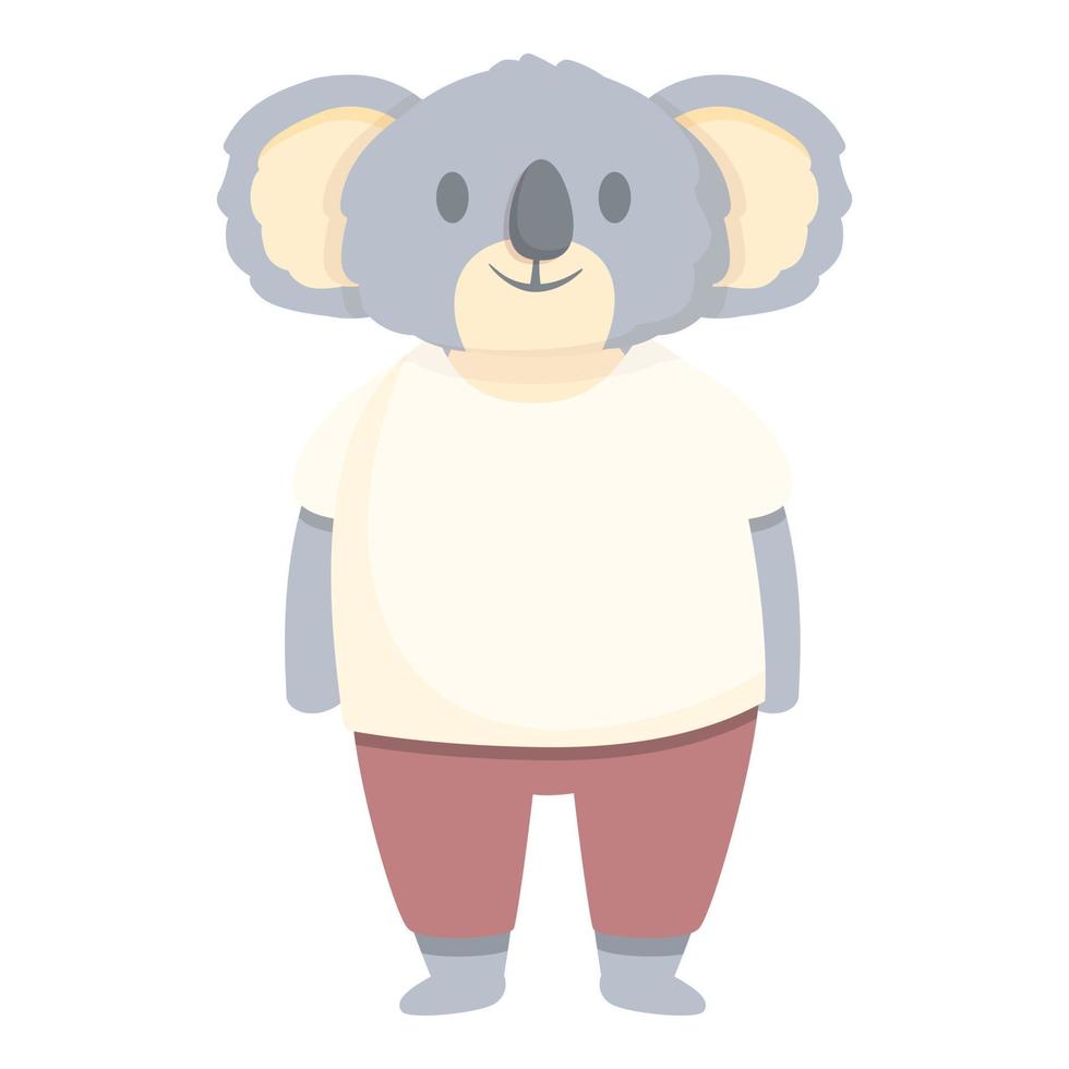 vecteur de dessin animé icône étudiant koala. Un ours mignon
