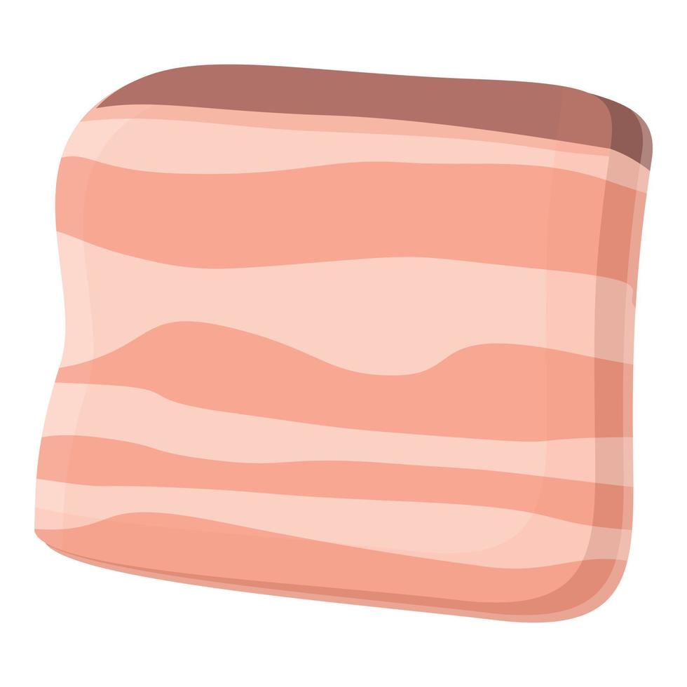 vecteur de dessin animé d'icône de saindoux de saucisse. la viande de porc