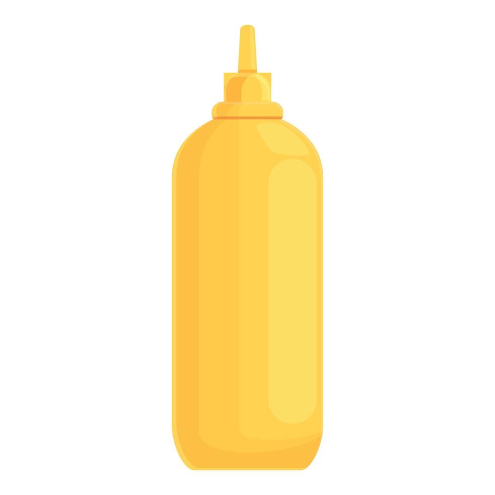 vecteur de dessin animé d'icône de bouteille de moutarde. gril barbecue