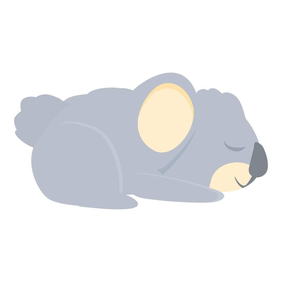 vecteur de dessin animé d'icône de koala endormi. Un ours mignon