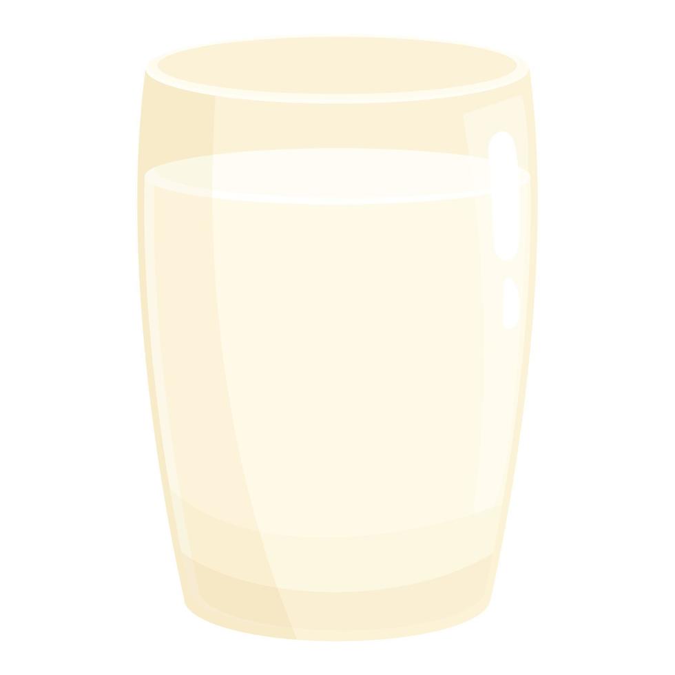 vecteur de dessin animé d'icône de verre de lait. restaurant autrichien