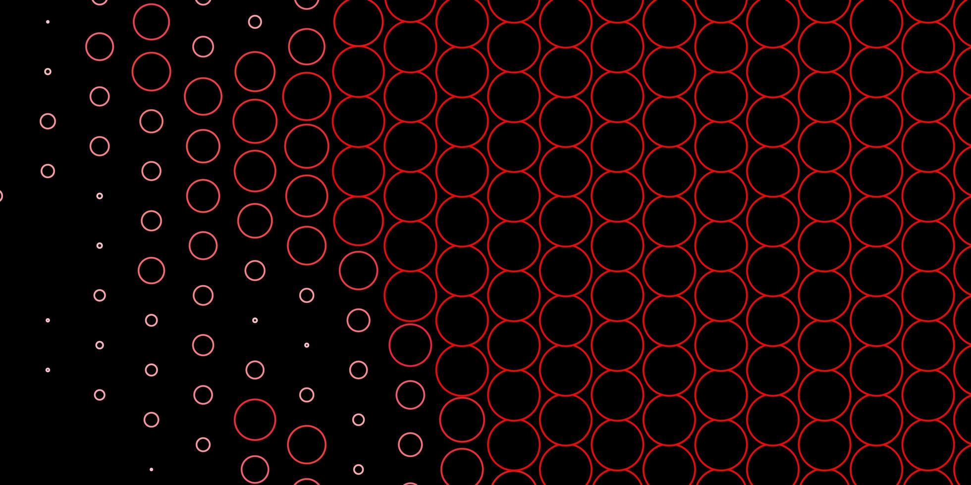 cercles rouges sur un modèle sombre vecteur
