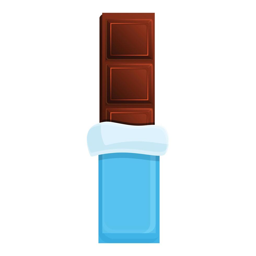 icône de bâton de chocolat, style cartoon vecteur