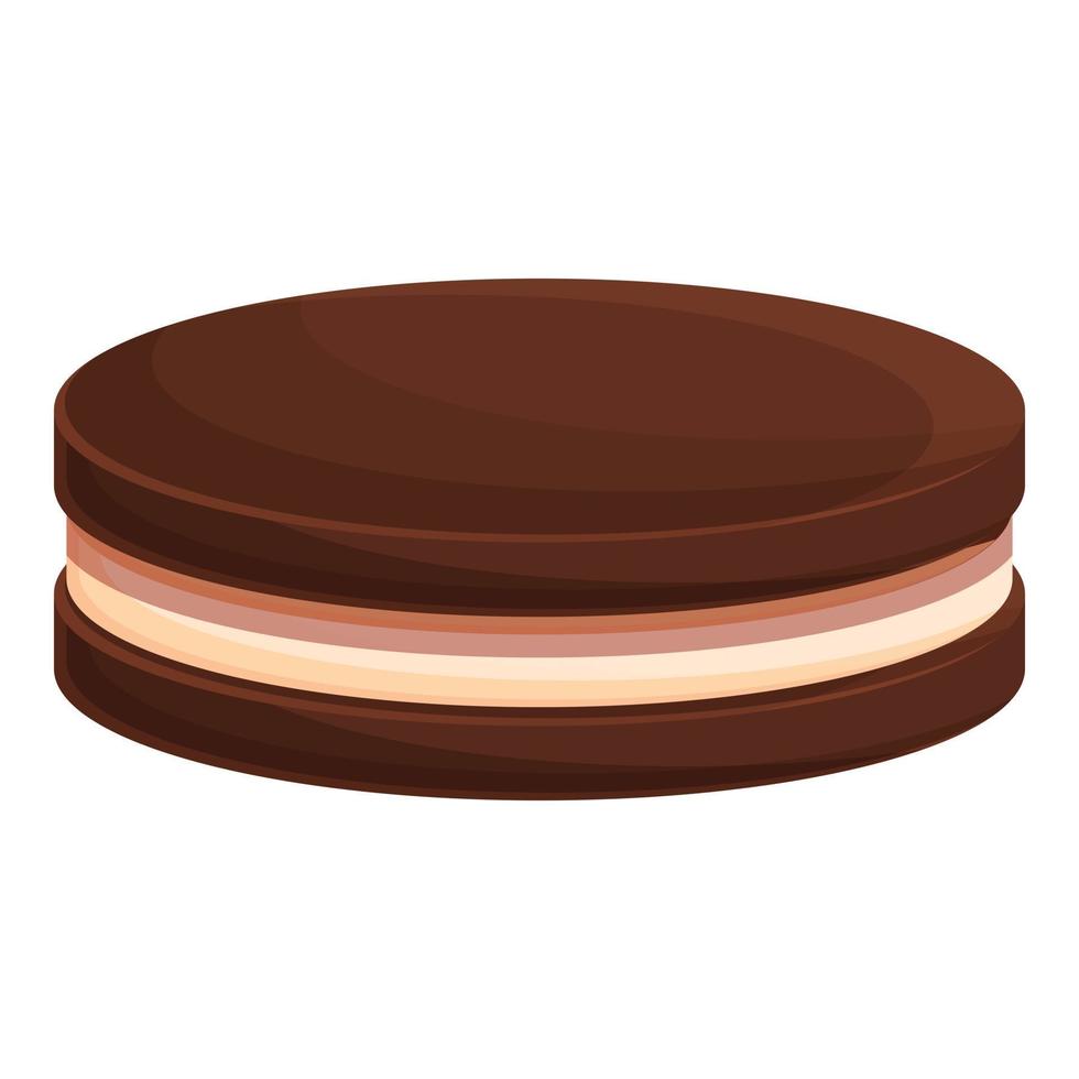 vecteur de dessin animé d'icône de cookie zephyr. cacao au chocolat